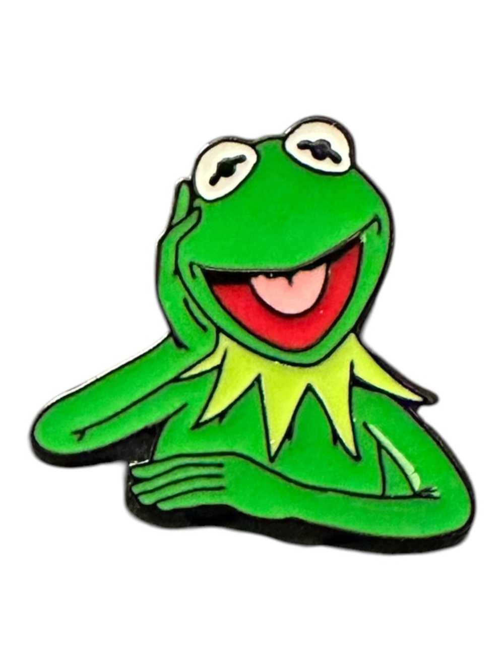 NWT Retro Frog Meme Enamel Pin Cute Green Cartoon Funny Lapel Pin 1”
